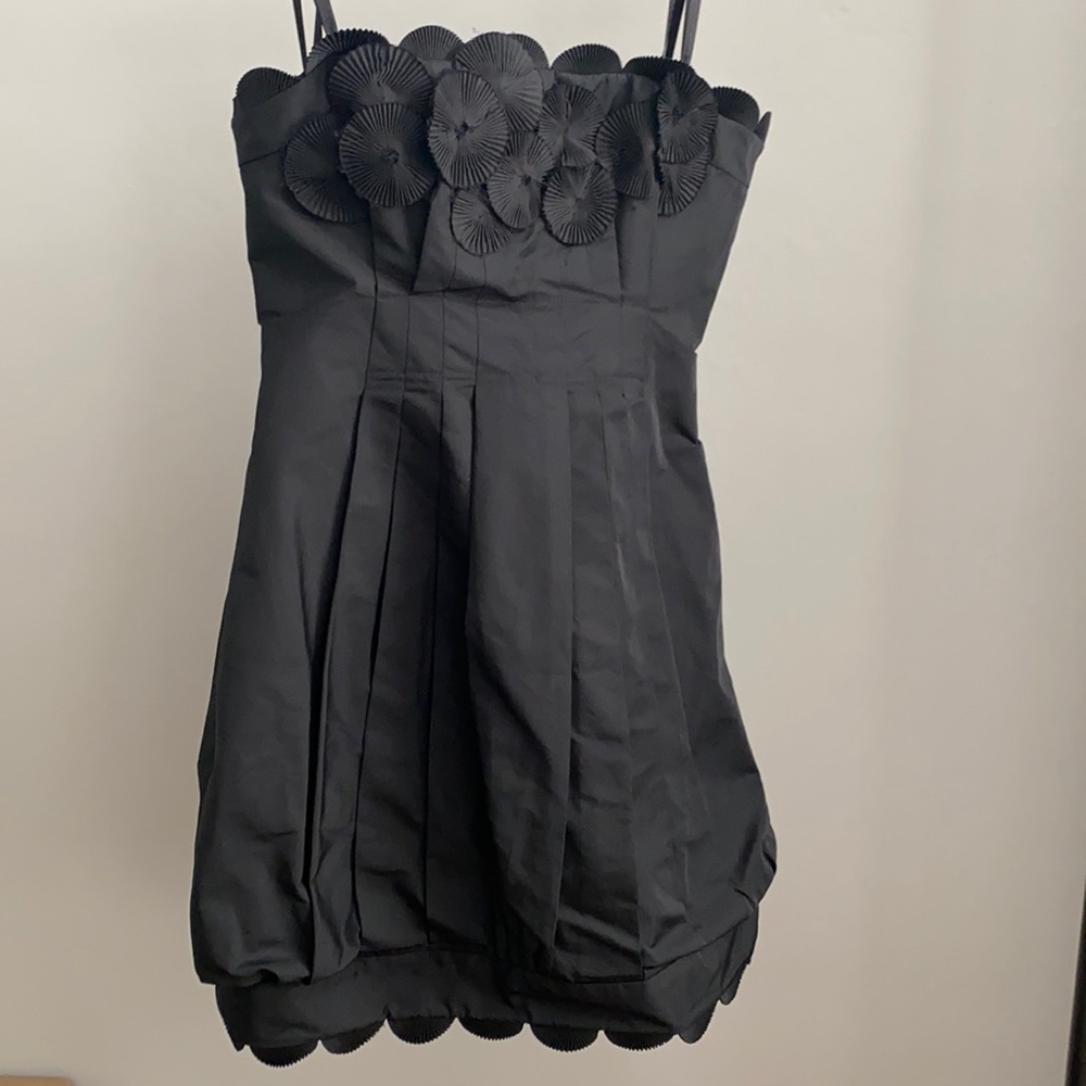 BCBG Black Strapless Mini Dress size 2